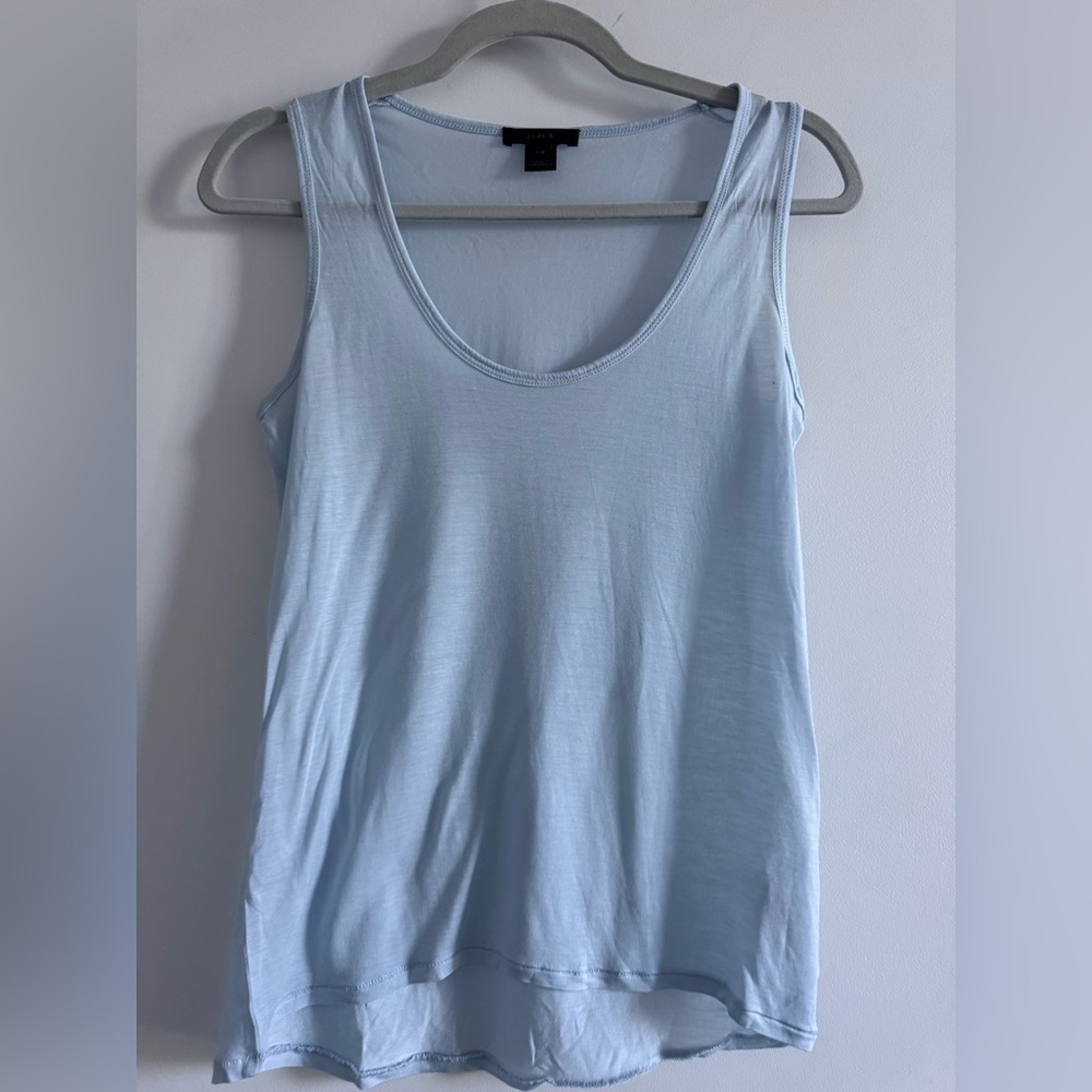 J.Crew Light Blue Scoop Neck Oversized Tank Top
